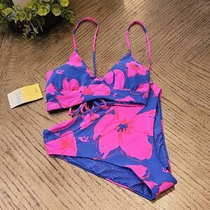 Maaji Reversible Floral Bikini Set Size L NWT
